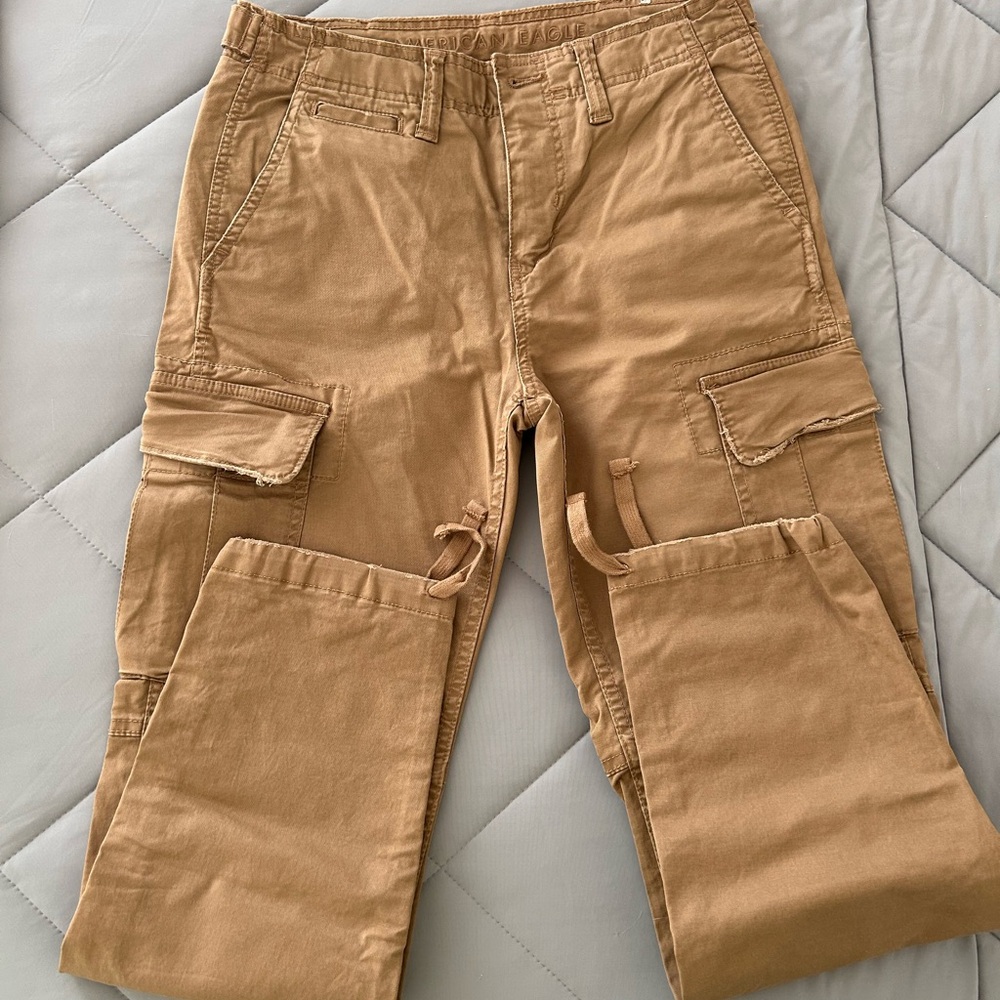 American Eagle Men's Cargo Pants - Tan - Picture 4 of 7